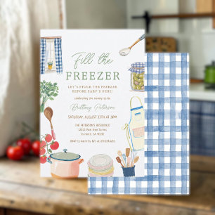 Kitchen Fill the Freezer Baby Shower Invitation