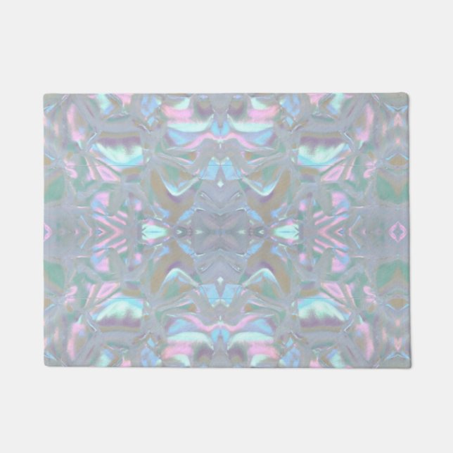 Kitchen Floor Mat Faux Mother of Pearl (Front)