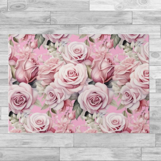 Kitchen Floor Mat - Pink Roses (Creator Uploaded)