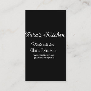 kitchen food chef add restaurant cater name detail business card