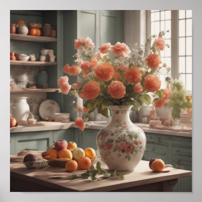 Kitchen Food Cooking Chefs Baking Wall Art (Front)