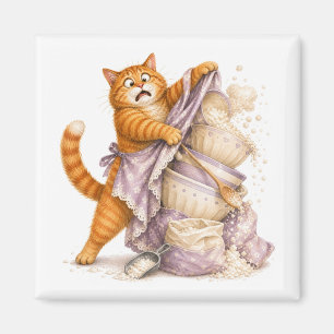 Kitchen Funny Cat Magnet