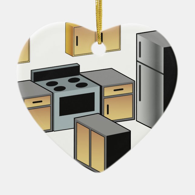 Kitchen Furniture and Appliances Ceramic Tree Decoration (Front)