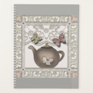 Kitchen glass tea pot beige colours planner
