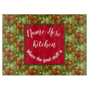 Kitchen Good Stuff Cherry Tomatoes Personalised  Cutting Board