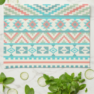 Kitchen Hand Towel/Aztec Tribal Tea Towel