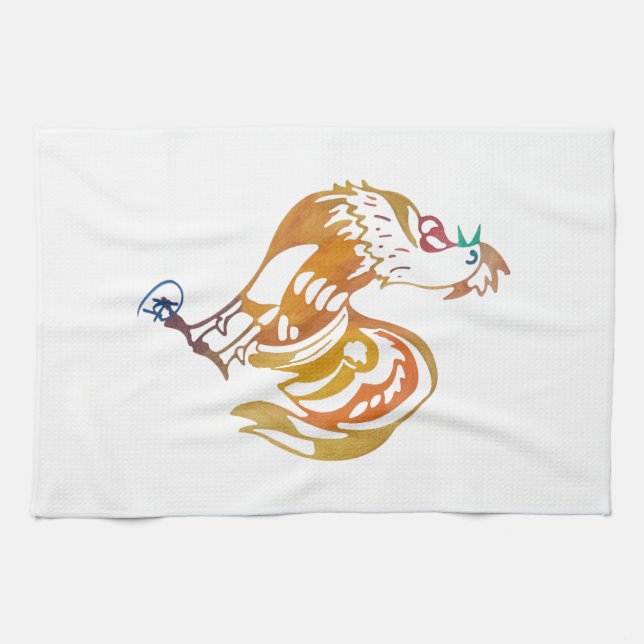 Kitchen Hen Dish Towel (Horizontal)