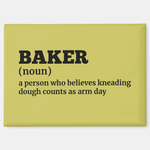 Kitchen Humour Baker Definition Magnet