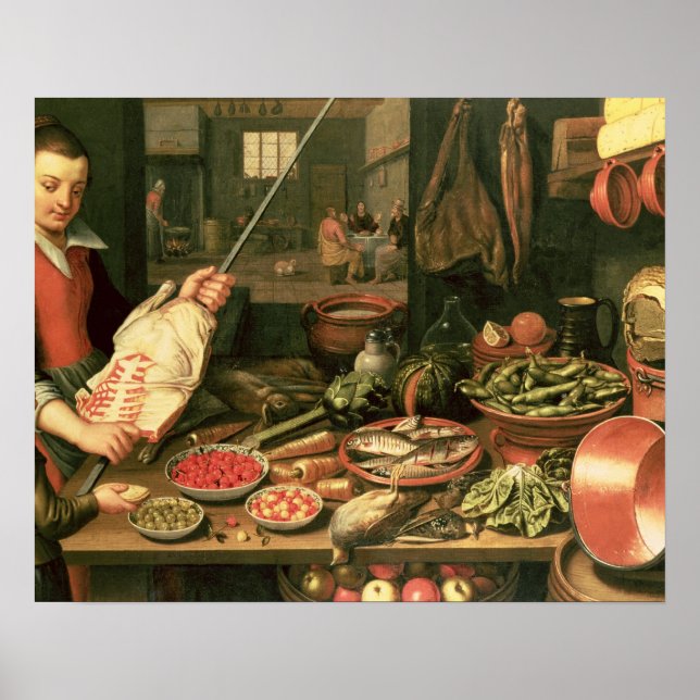 Kitchen Interior with a Maid Poster (Front)