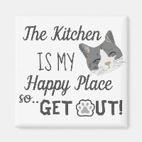 Kitchen is My Happy Place Cat Lovers