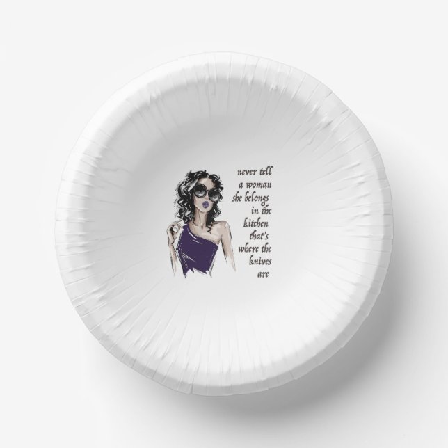 Kitchen Knives belong  Paper Plate (Front)