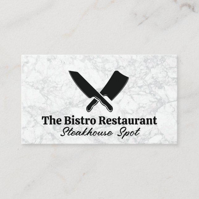 Kitchen Knives Business Card (Front)