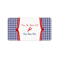 Kitchen Label- "From The Kitchen Of" Lobster