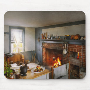 Kitchen - Life happens in the kitchen Mouse Pad