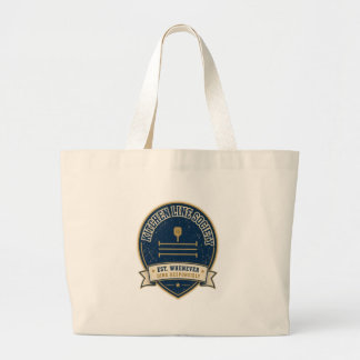 Kitchen Line Society Pickleball Badge – Dink Humou Large Tote Bag