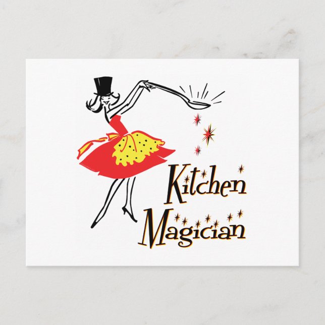 Kitchen Magician Custom Retro Recipe Card (Front)