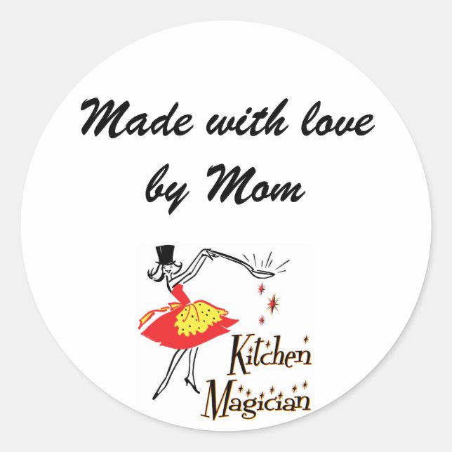Kitchen Magician Customisable Cooking Sticker (Front)