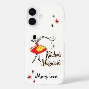 Kitchen Magician Retro Stars Custom iPhone 16 Case