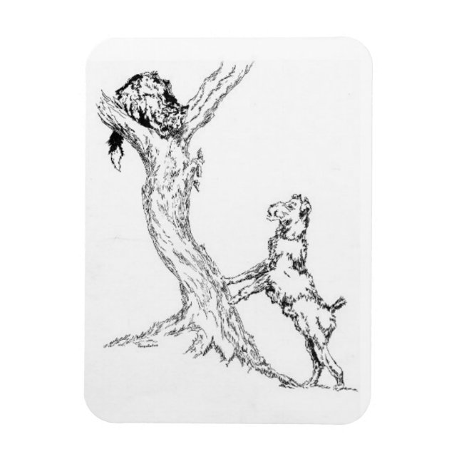 Kitchen Magnet  Cat & Dog Games /Sarr (Vertical)