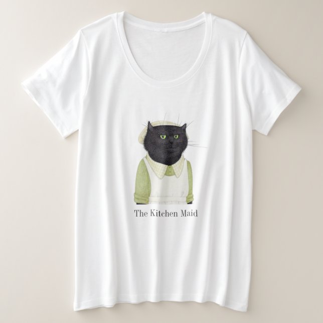 KITCHEN MAID CAT Women's Plus Size T-Shirt (Design Front)