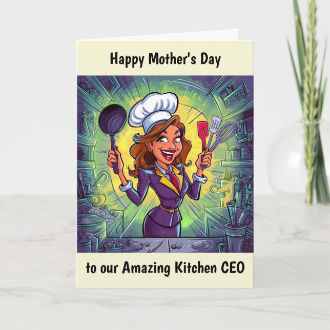 Kitchen Mother's Day Personalised Card (Front)