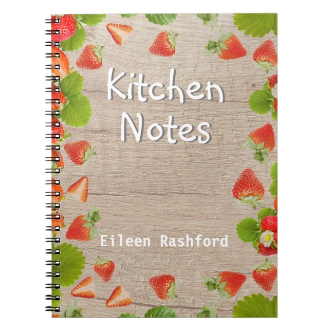 Kitchen Notes with Recipient's Name Notebook (Front)