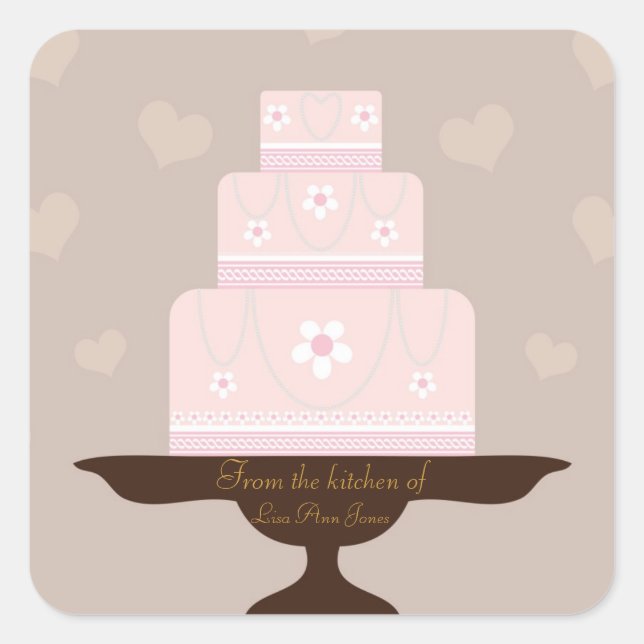 Kitchen Of Square Sticker (Front)