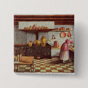 Kitchen of the Hotel St.Lucas 15 Cm Square Badge