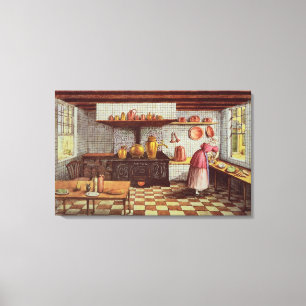 Kitchen of the Hotel St.Lucas Canvas Print
