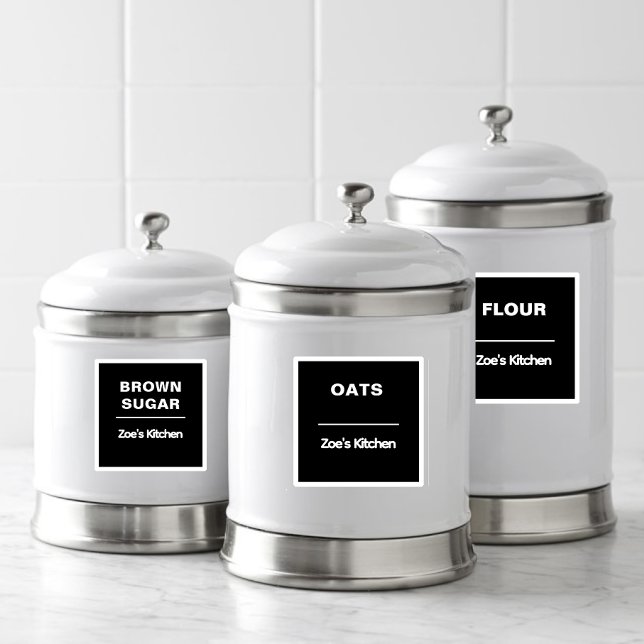 Kitchen Organisation Sticker | Glass Storage label (Creator Uploaded)