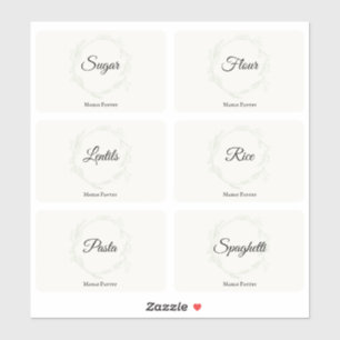 Kitchen Pantry Organisation Food Storage Labels 