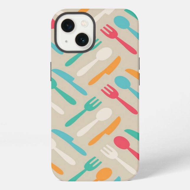 Kitchen pattern 3 iPhone case (Back)