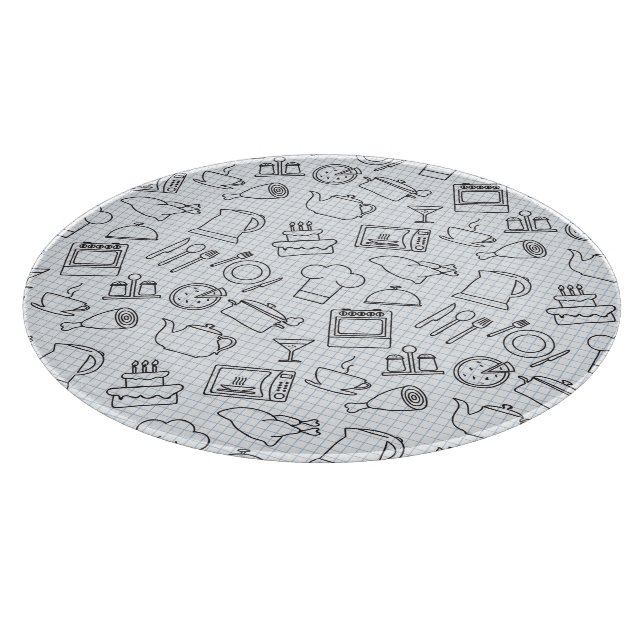 Kitchen Pattern 4 Cutting Board (Corner)