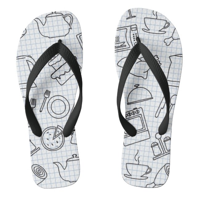 Kitchen Pattern 4 Jandals (Footbed)
