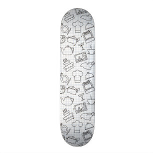 Kitchen Pattern 4 Skateboard