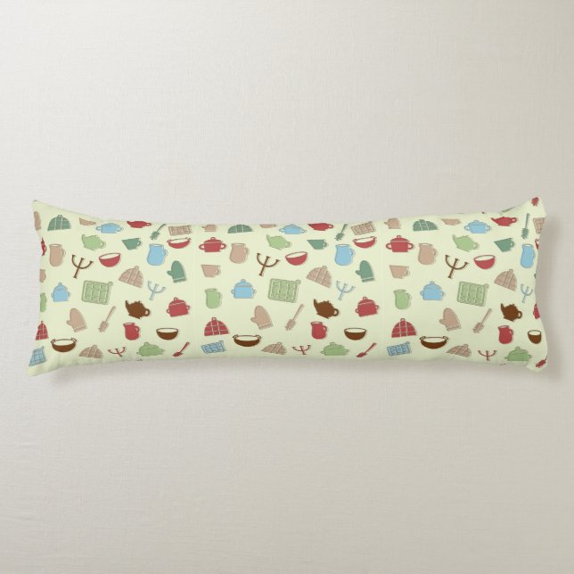Kitchen pattern body cushion (Front)