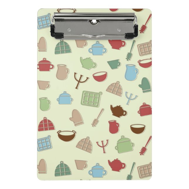 Kitchen pattern mini clipboard (Front)