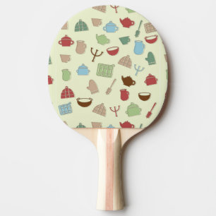 Kitchen pattern ping pong paddle
