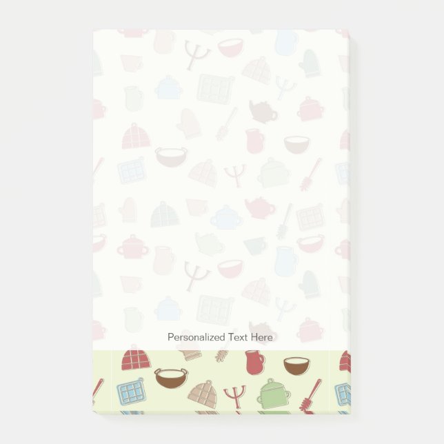 Kitchen pattern post-it notes (Front)