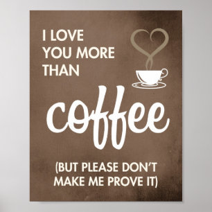 Kitchen Print, Coffee, Home Decor, Typography, Poster