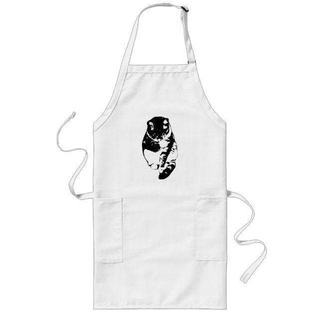 Kitchen Purr Helper Long Apron (Front)
