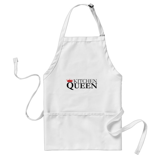 Kitchen Queen and Crown Standard Apron (Front)