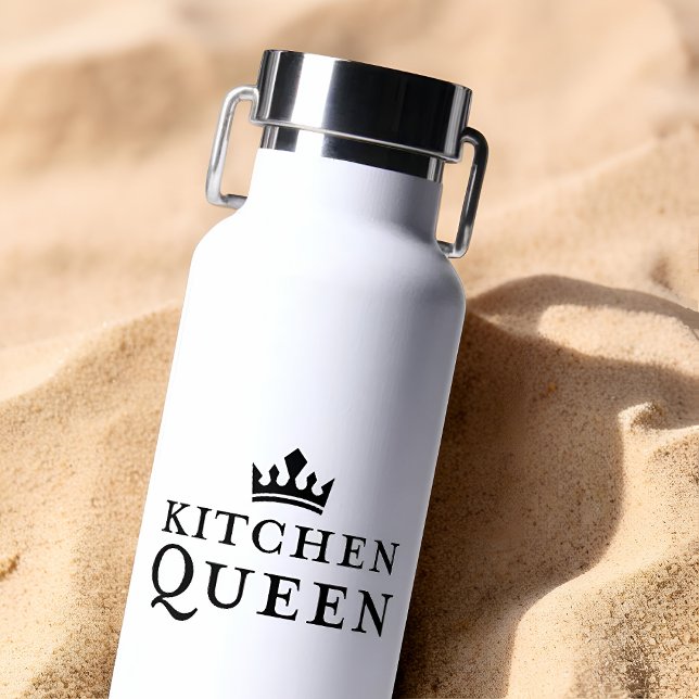 Kitchen Queen Pickleball Hat Crown Gift For Her Water Bottle (Creator Uploaded)