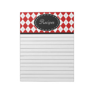 Kitchen Recipe Grocery List Notepad Gift