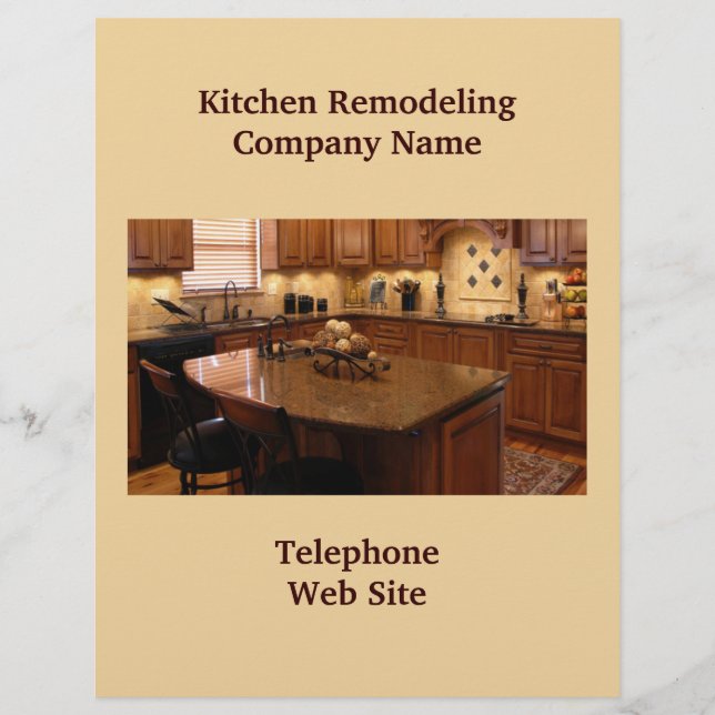 Kitchen Remodeler4 Business Flyer (Front)