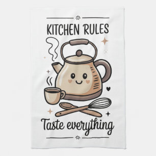 Kitchen rules tea towel