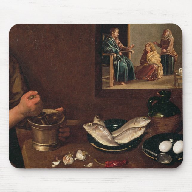 Kitchen Scene with Christ Mouse Pad (Front)