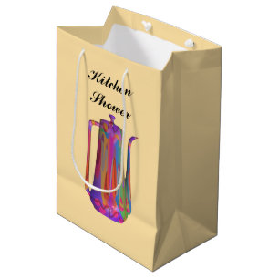 Kitchen Shower Coffee Pot Medium Gift Bag