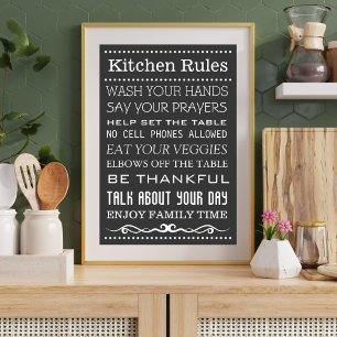 Kitchen Sign   Family Rules Sign   Kitchen Rules
