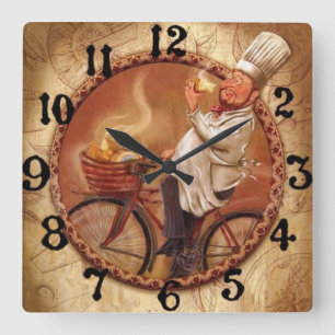 Kitchen Square Wall Clock